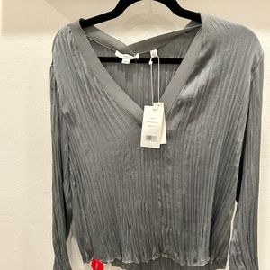 VINCE XS LIGHT BLUE BLOUSE